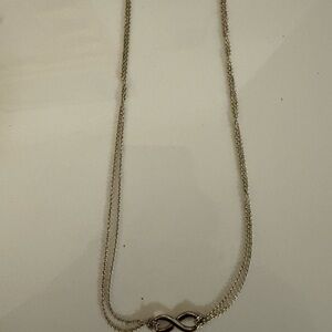 Tiffany & Co. Silver Double-Chain Infinity Necklace